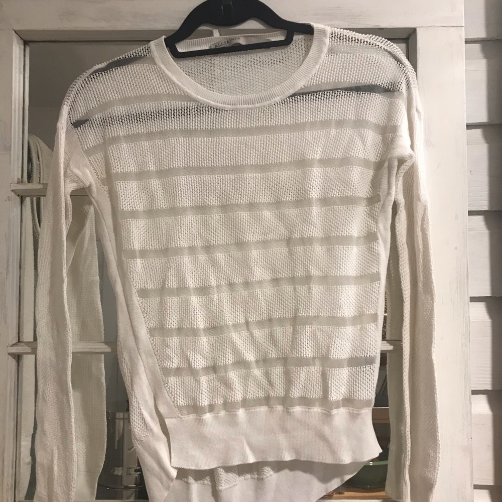 - All Saints White Sweater